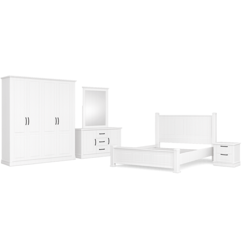 SN 8042 BEDROOM SET; WHITE SN 8042 BEDROOM SET; WHITE